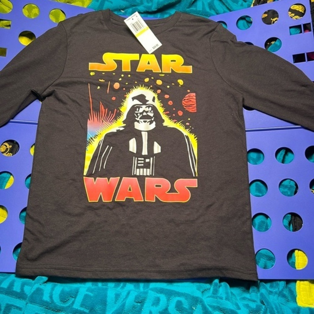 Star wars Long Tee Darth Vader Black